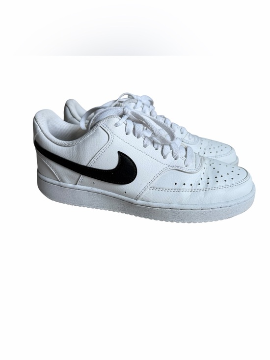 Nike Shoes - Nike Court Vision Low Next Nature Leather Sneakers Womens 9 Black White